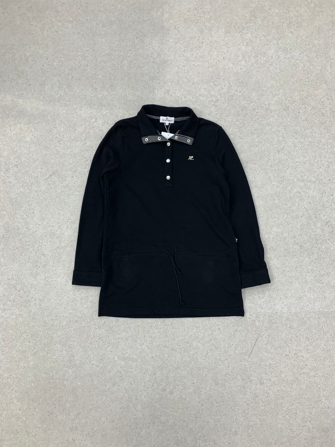 Courreges 꾸레쥬 블랙 카라 니트 상품이미지1