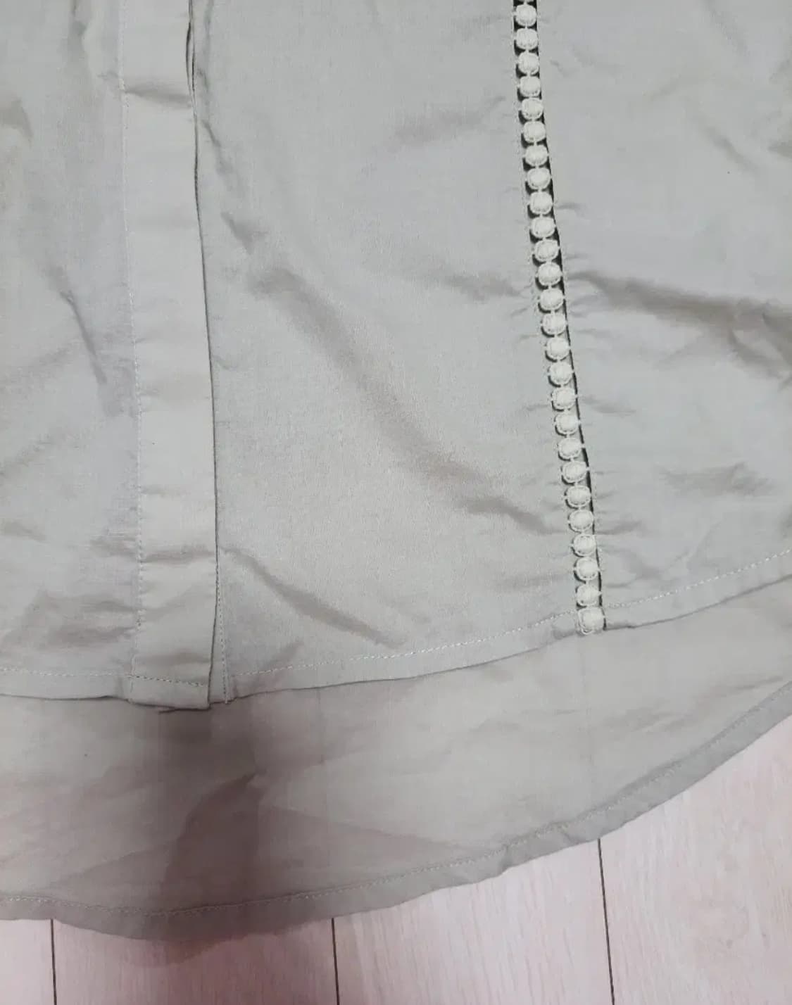 급처새상품!SOUP숲 여성스런 7부 블라우스 레니본st오즈세컨st샤틴st 상품이미지5