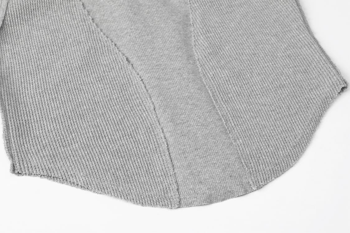 새상품) 쓰리타임즈 코르셋 탑 슬리브리스 나시탑 그레이 상품이미지7