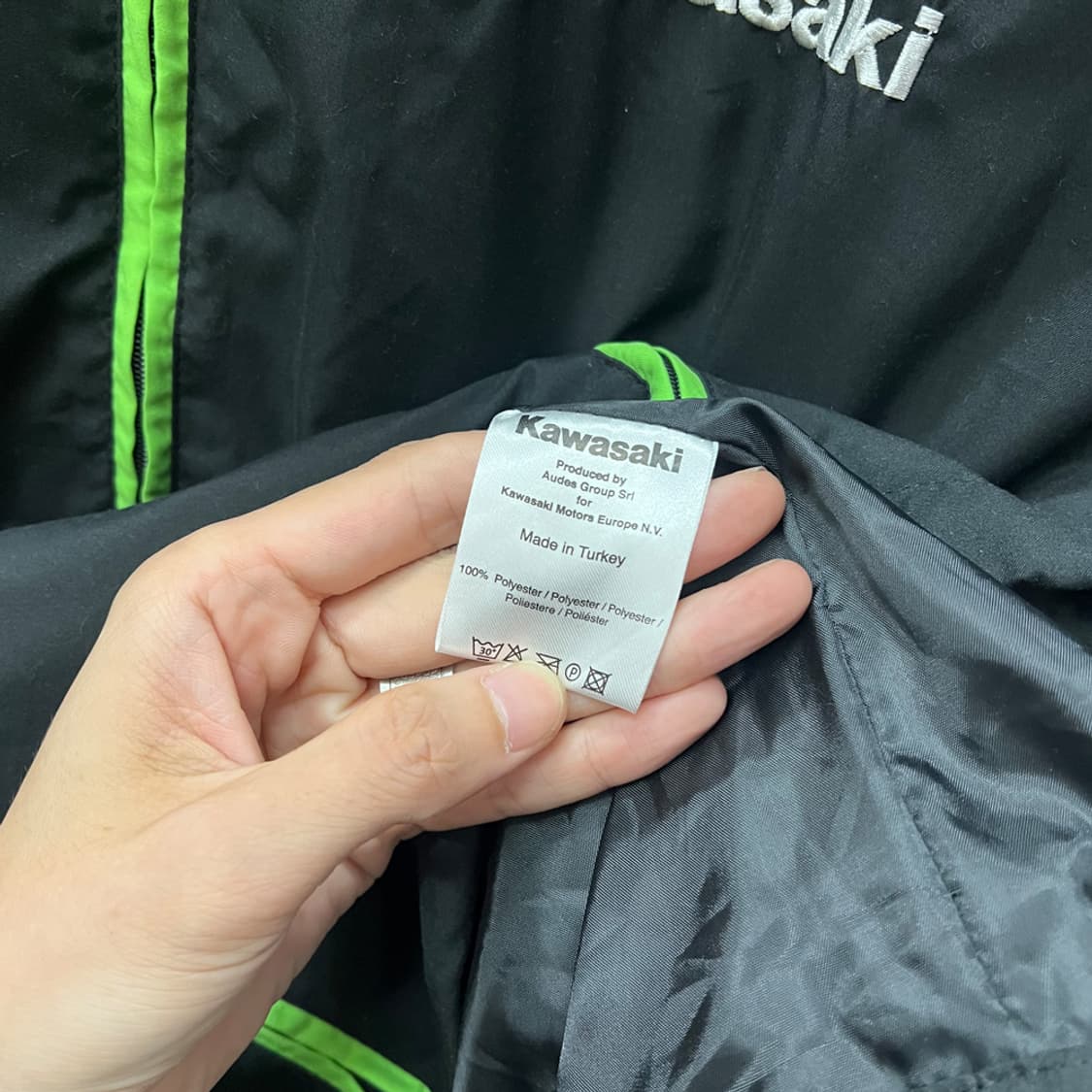 가와사키 백로고 바람막이 라이더 자켓 L~XL 상품이미지5