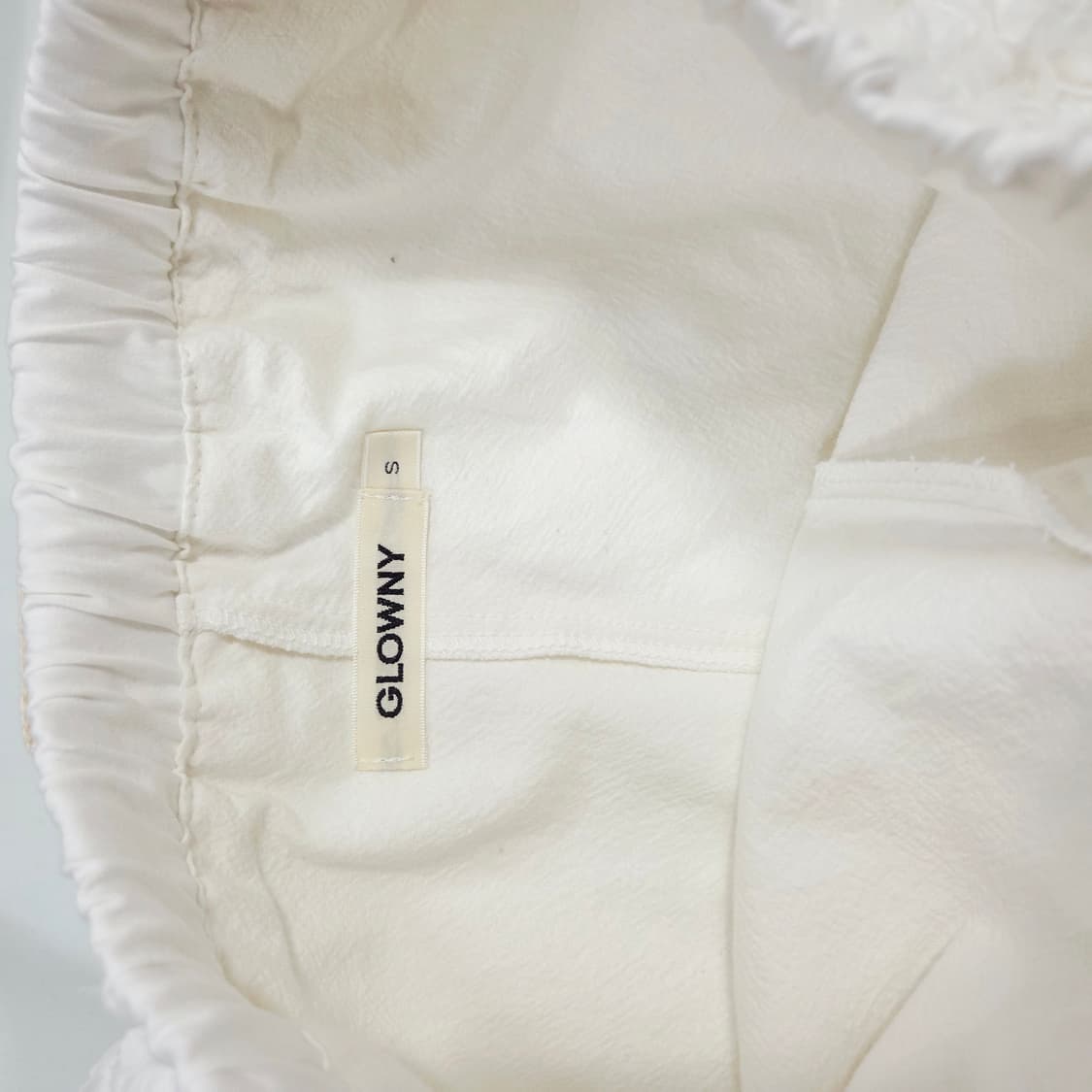 [GLOWNY] 글로니 레이스 러플 미니스커트 화이트 S 발레코어 여친룩 상품이미지7