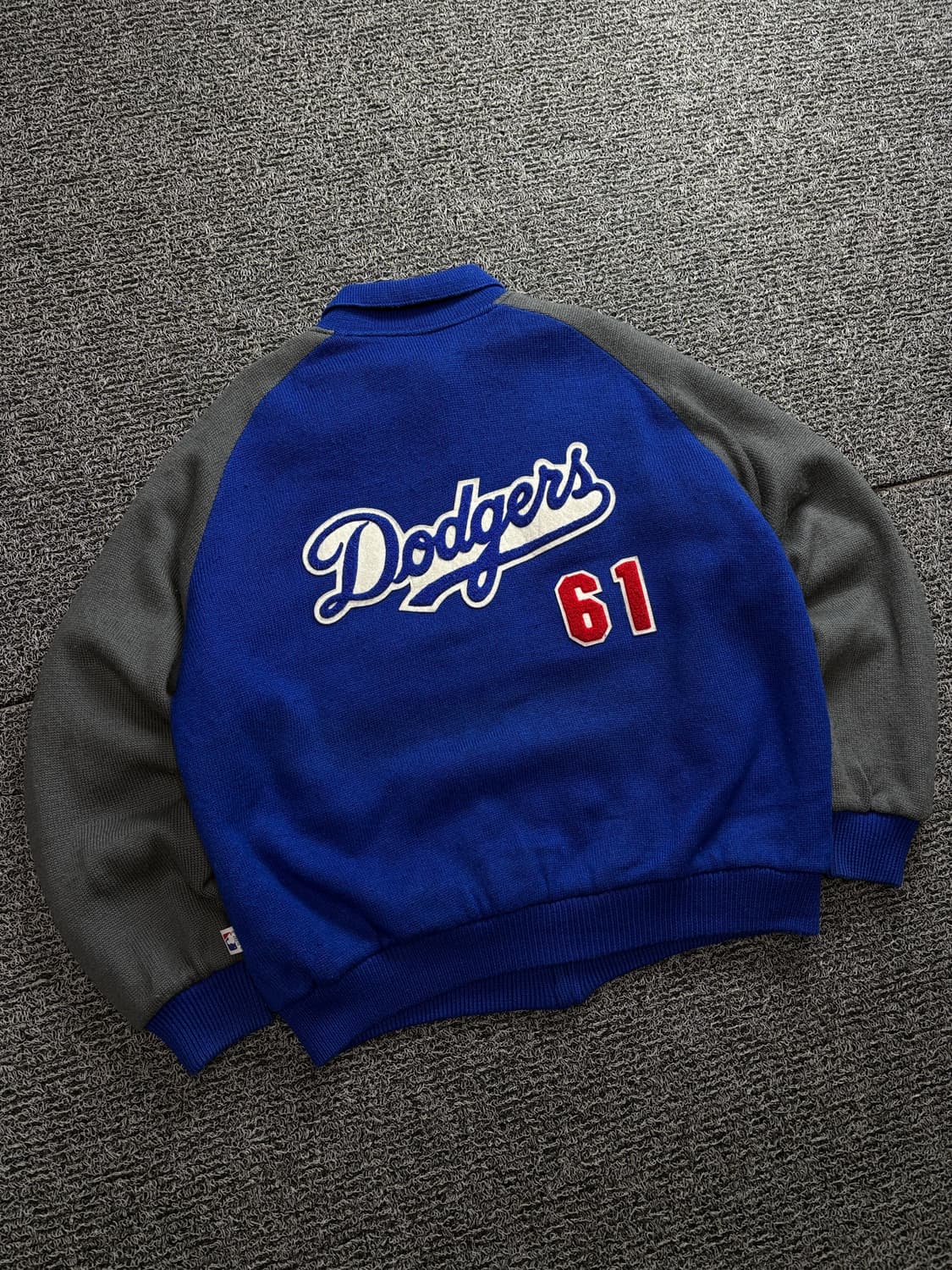 00s F&F LA 다저스 빅로고 니티드 바시티 자켓 1657 상품이미지1