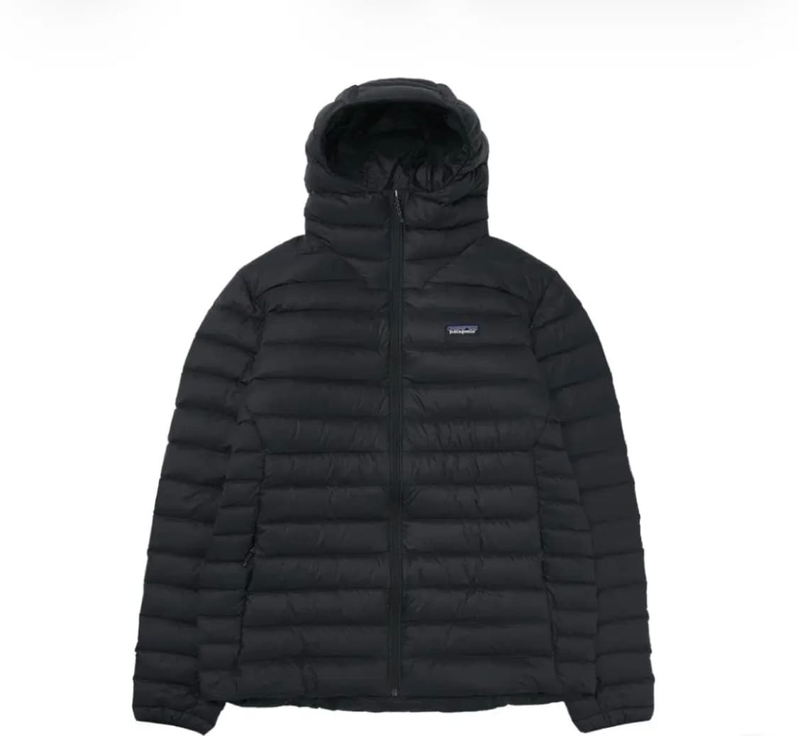 파타고니아 다운스웨터 후드 패딩 블랙 상품이미지1