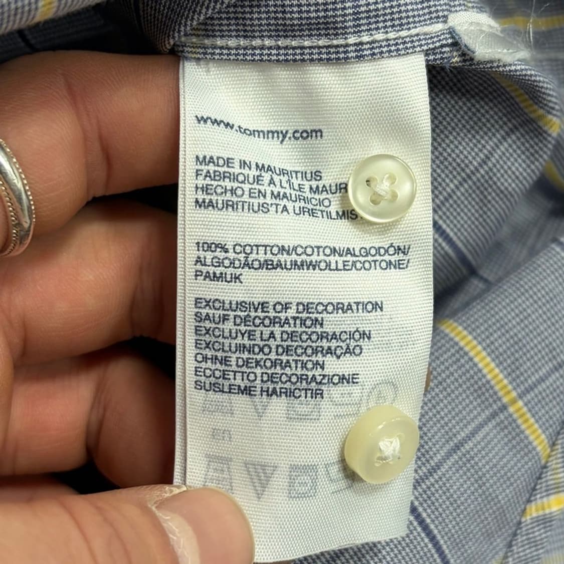 타미힐피거 체크셔츠 v1743 상품이미지6