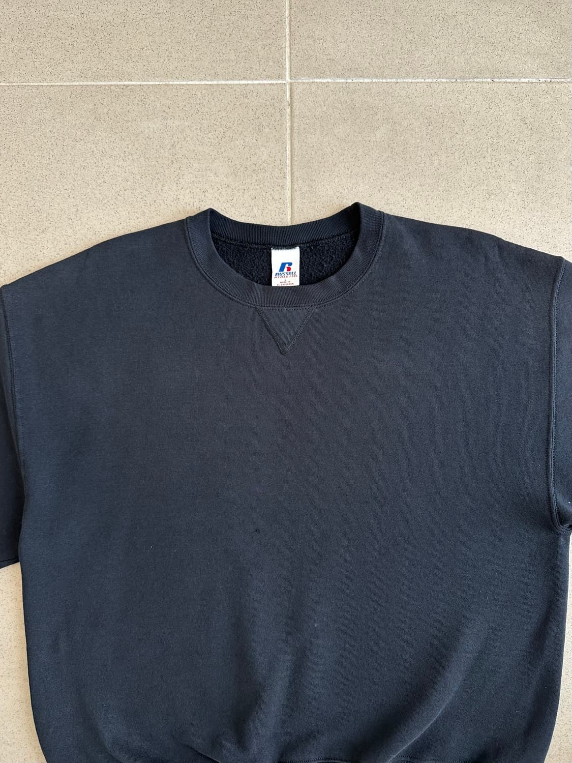 00s 빈티지 러셀 스웻셔츠 블랙 L 상품이미지4