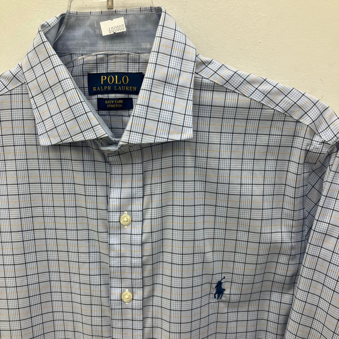 폴로 랄프로렌 블루 체크 패턴 셔츠 S 상품이미지4