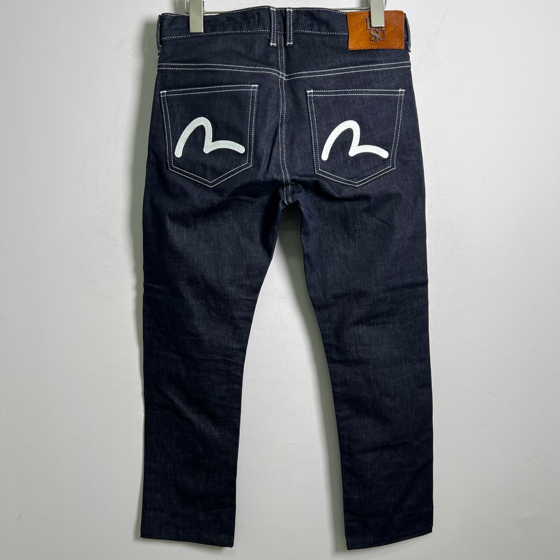 Evisu 에비수 화이트 스티치 생지 데님 팬츠 30 상품이미지5