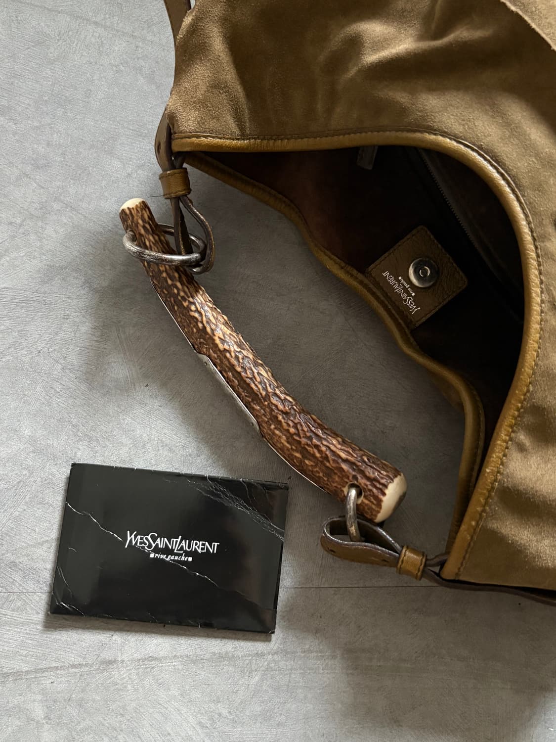 Saint Laurent 생로랑 브라운 스웨이드 백  상품이미지7