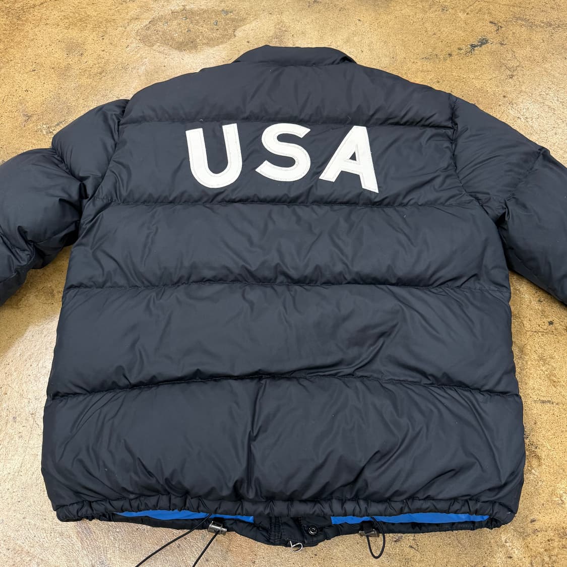 폴로 랄프로렌 네이비 레드 빅포니 usa 숏패딩  상품이미지4