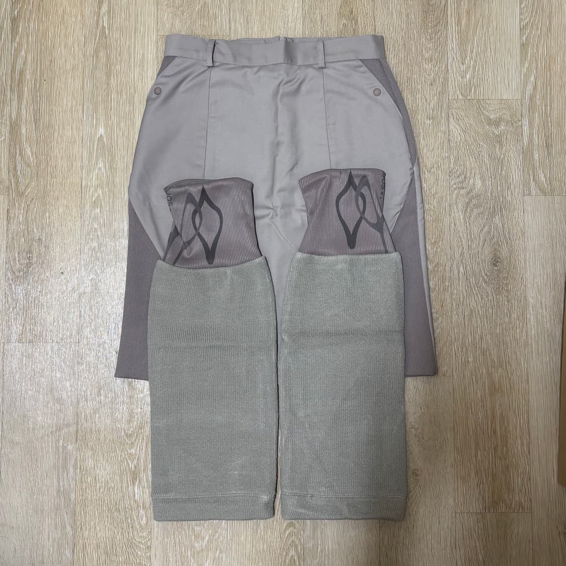 오호스 레그워머 미디스커트 베이지 1사이즈 상품이미지4