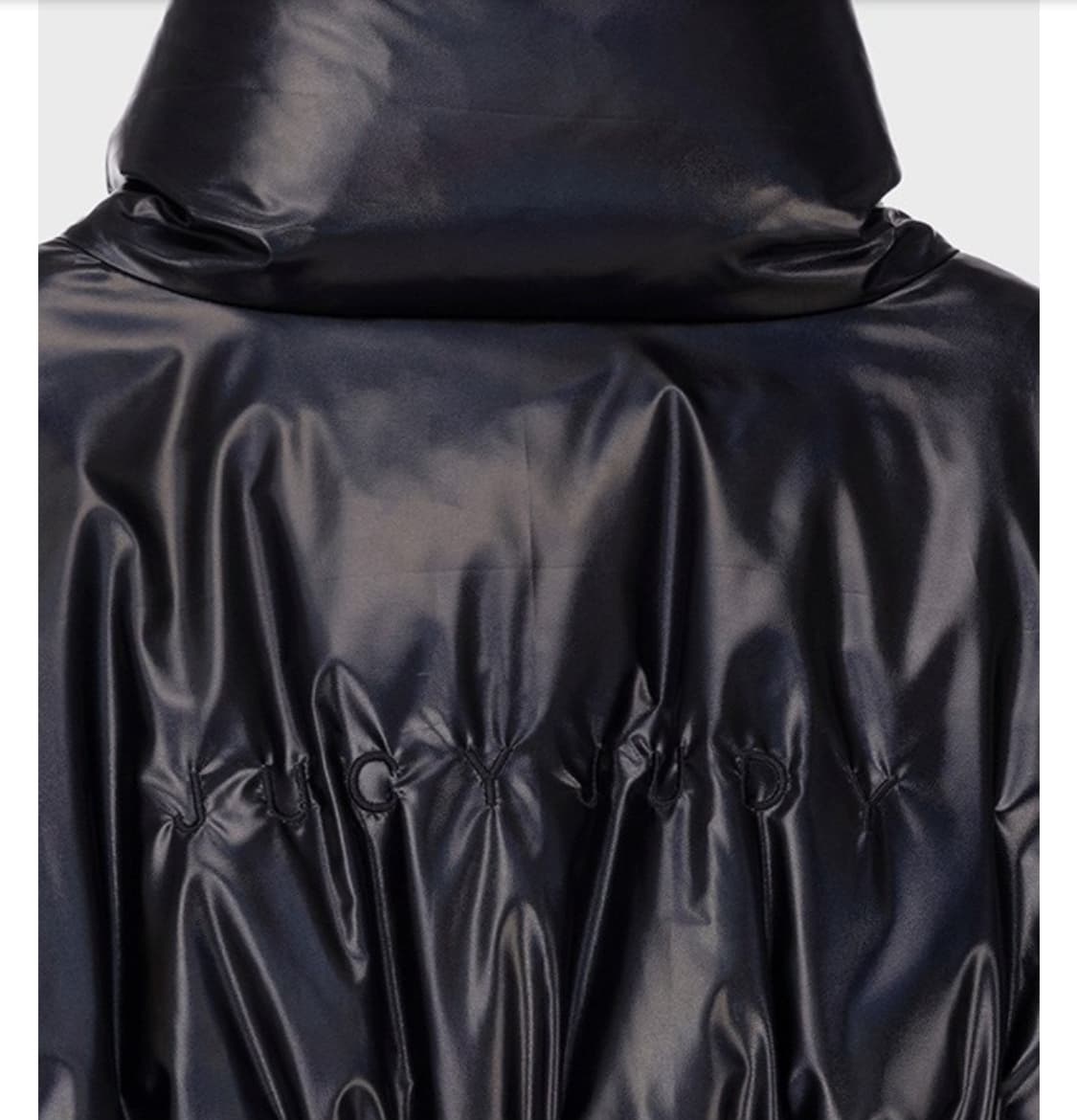 쥬시쥬디 페이크 레더 다운 숏패딩 상품이미지3