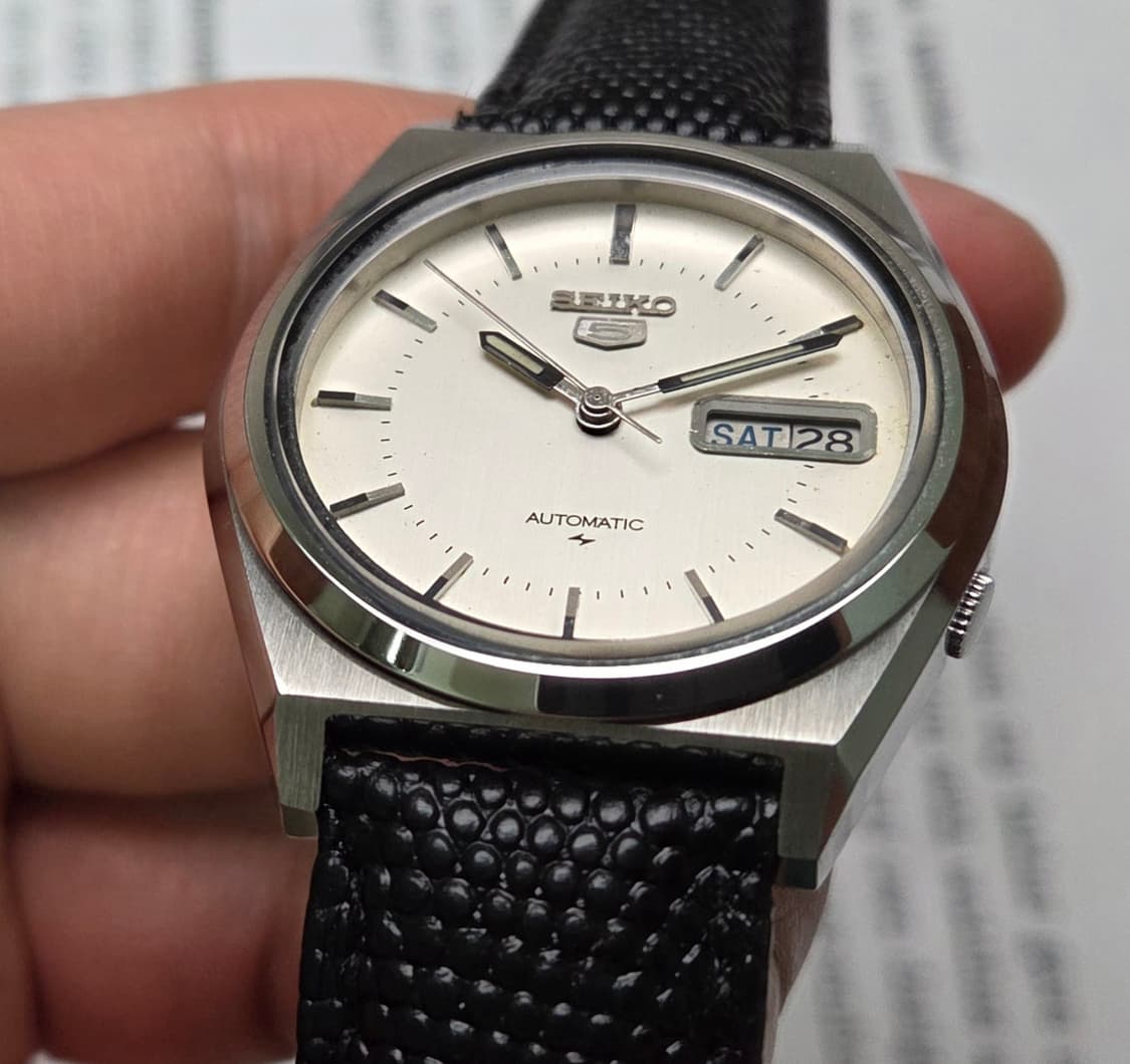 레어] 빈티지 세이코 오리지널 화이트린넨판 각러그 7009 오토매틱  상품이미지10