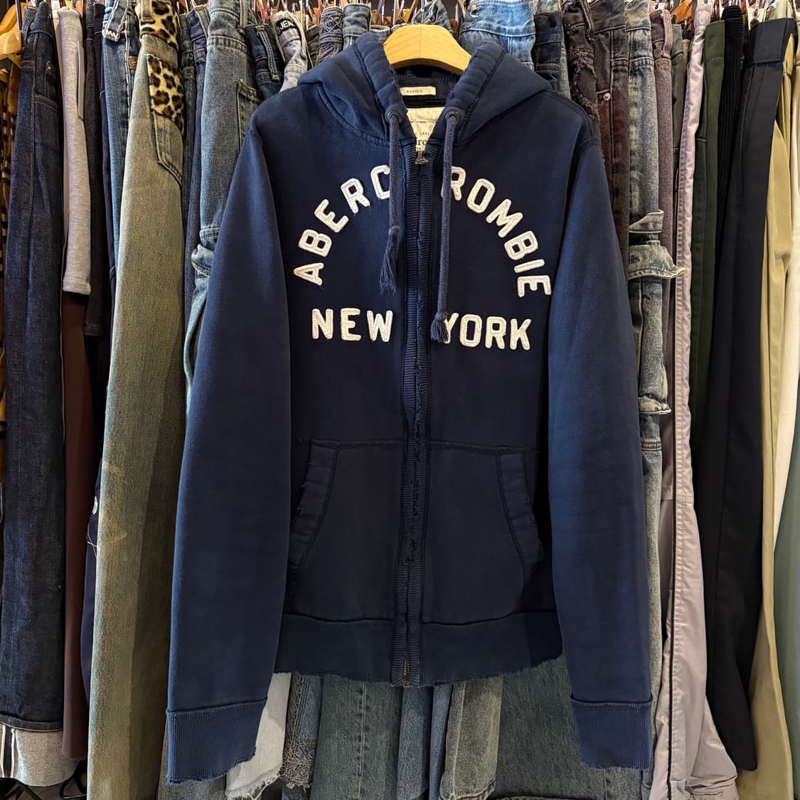 아베크롬비 네이비 후드집업 상품이미지3