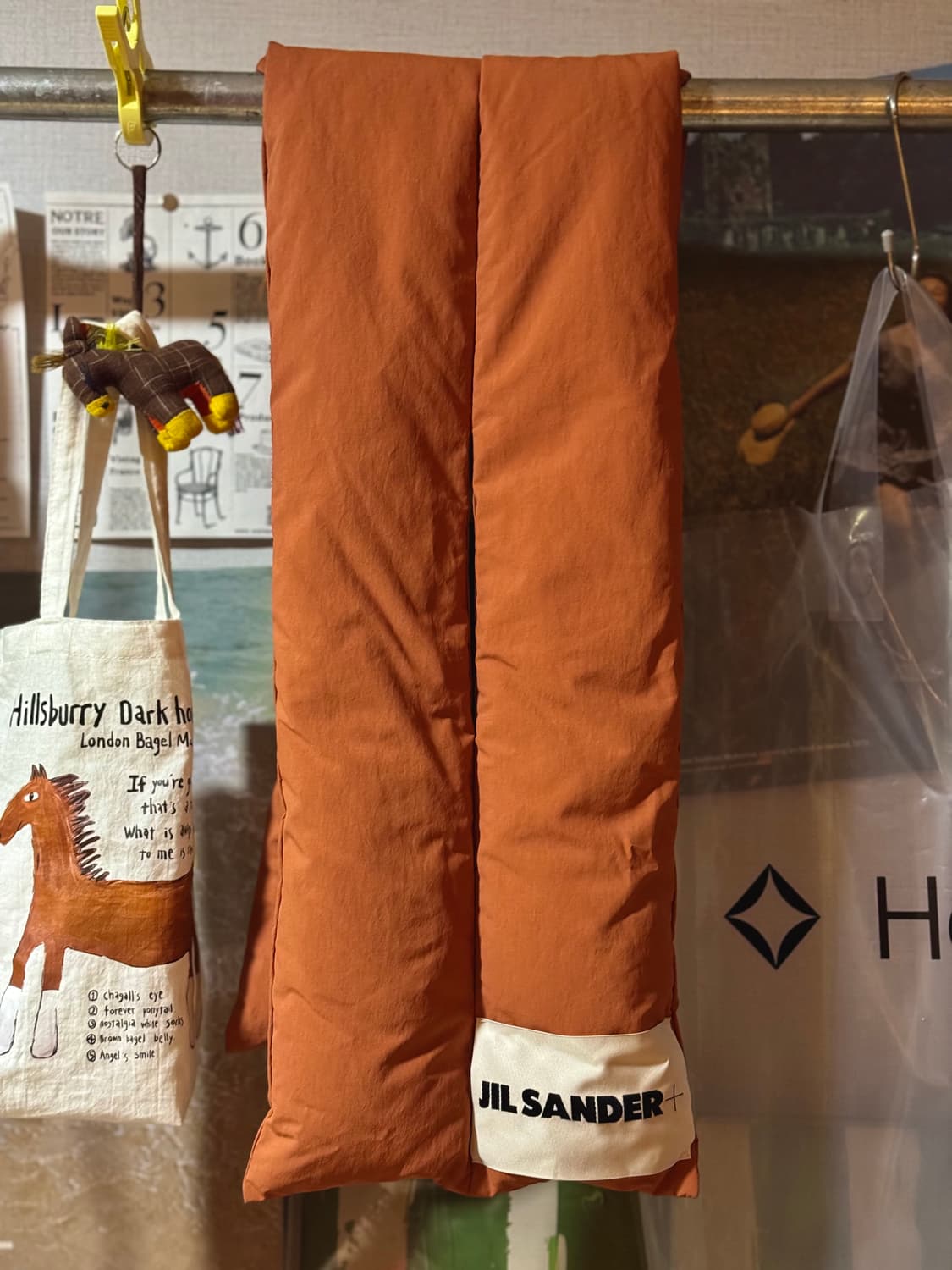 질샌더 다운 패딩 머플러 상품이미지2