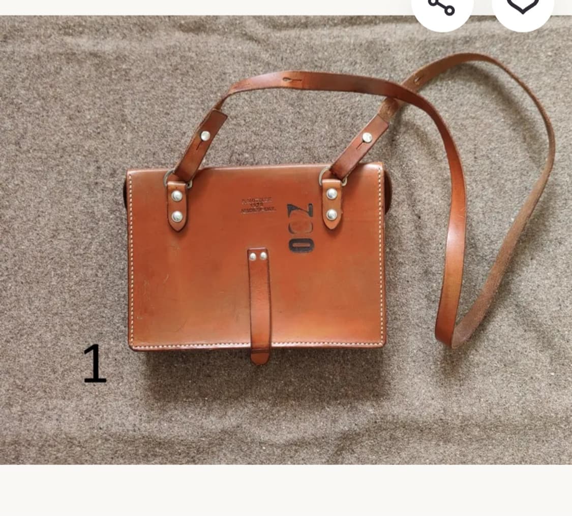 스위스군 가죽 숄더 백 상품이미지2