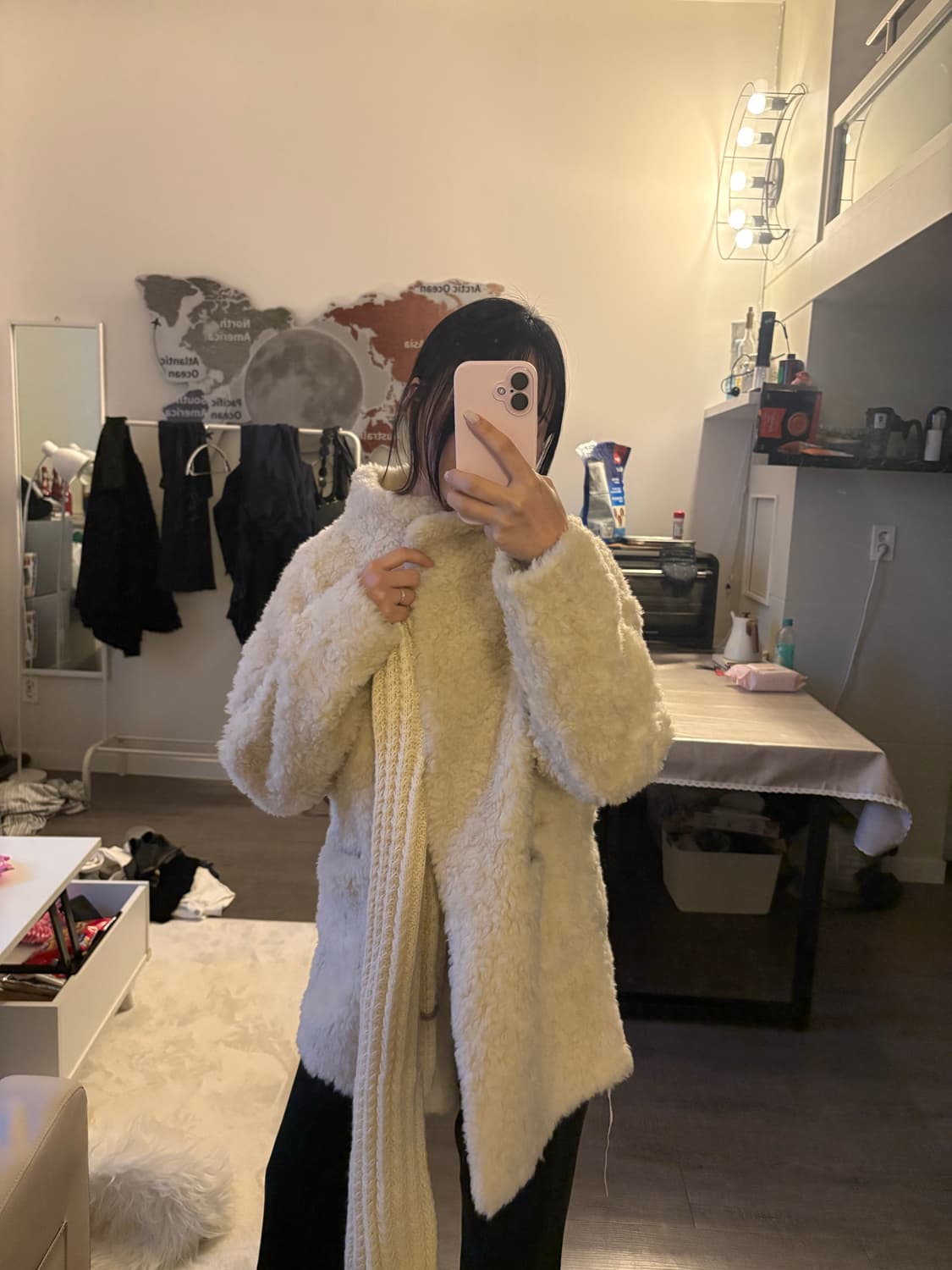 아이보리 퍼자켓 상품이미지2