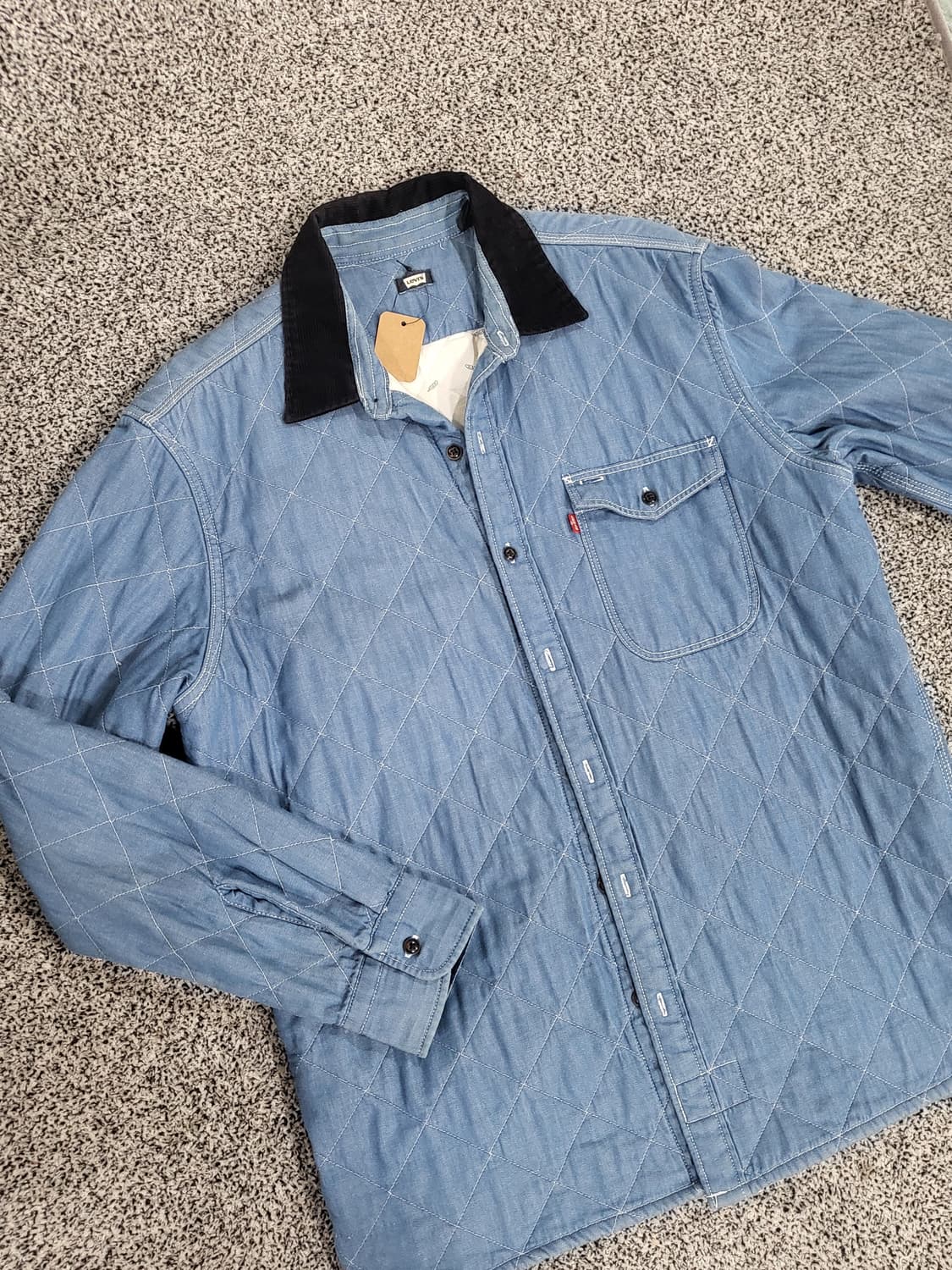 Levi’s 데님 퀼팅 셔츠 자켓 상품이미지1