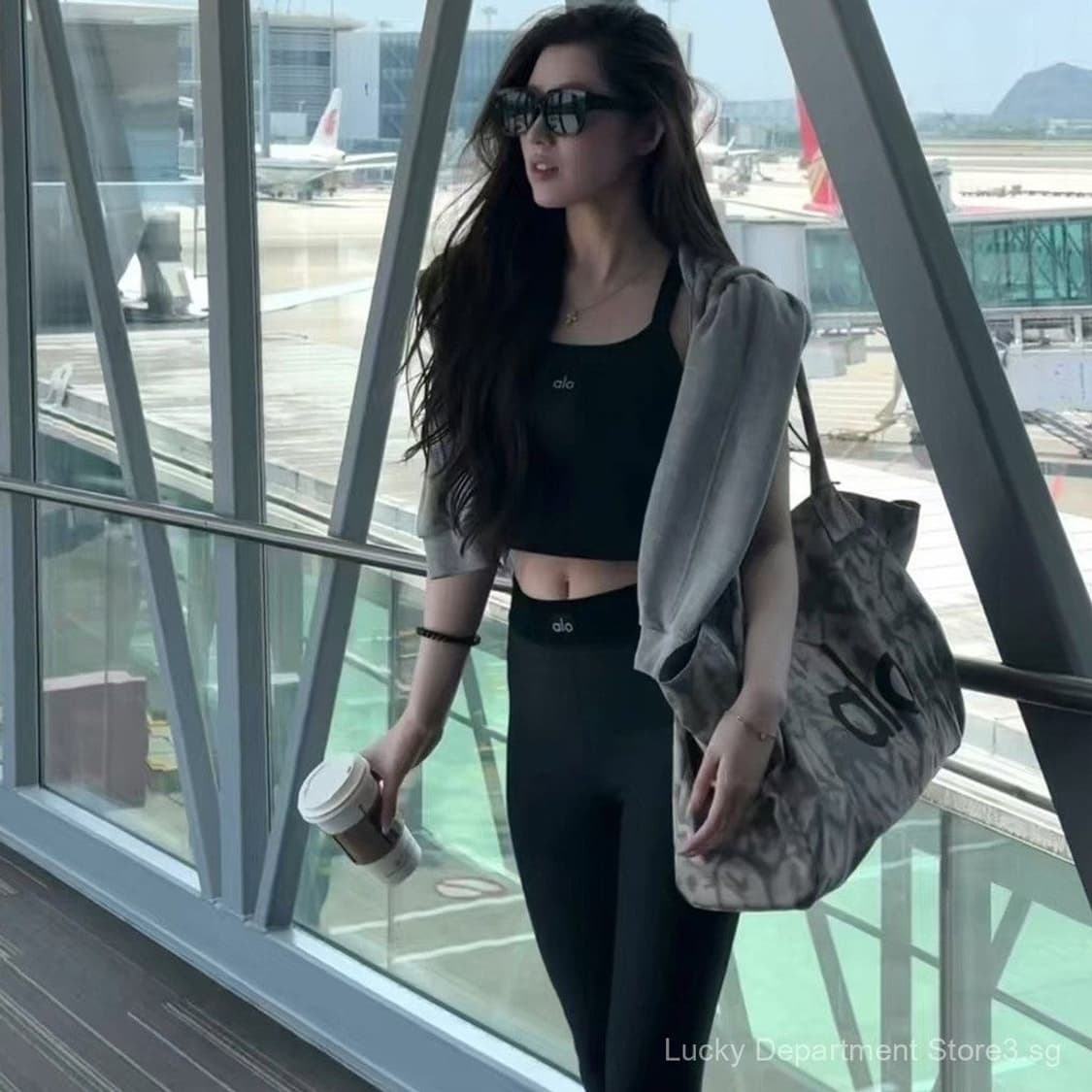 Alo 알로 요가 토트 백 타이다이 그레이 새상품 상품이미지2