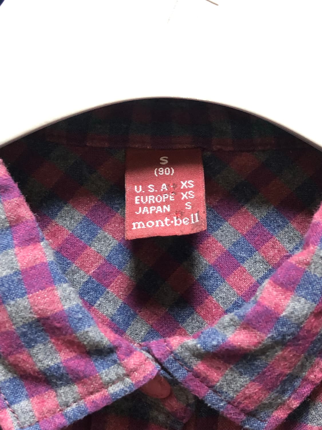 몽벨 체크 셔츠(S / Japan) 상품이미지6