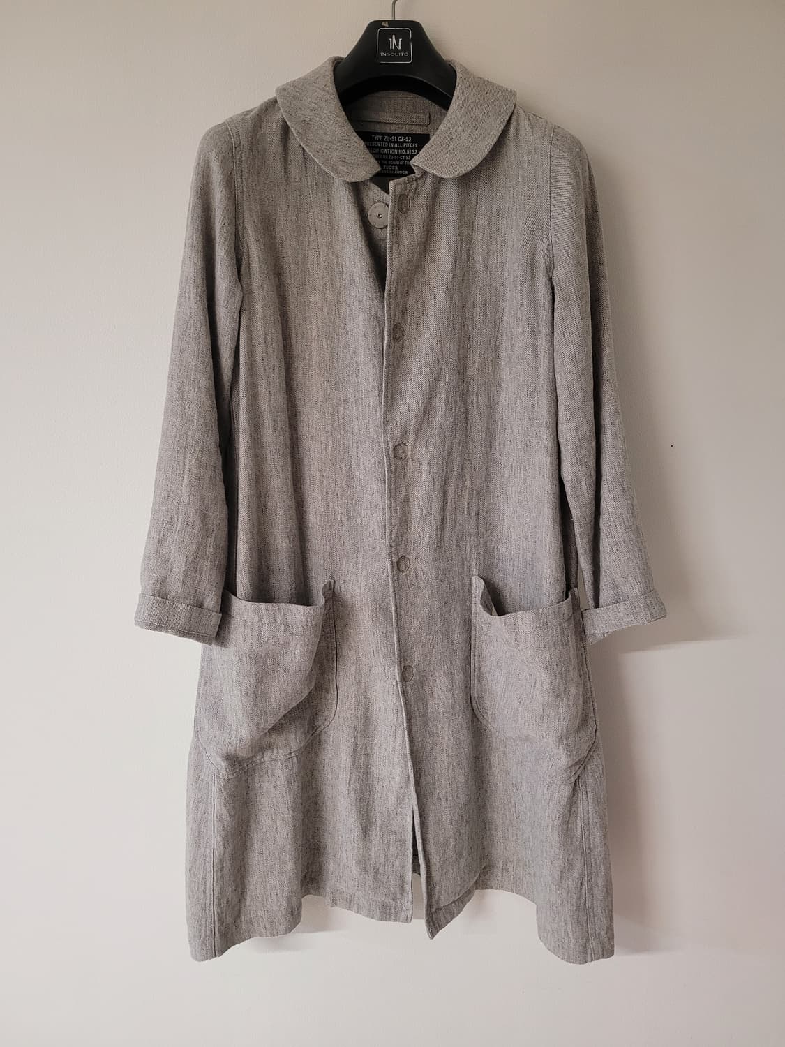 일본) 카반드주카 윙카라 린넨 코트 M 상품이미지1