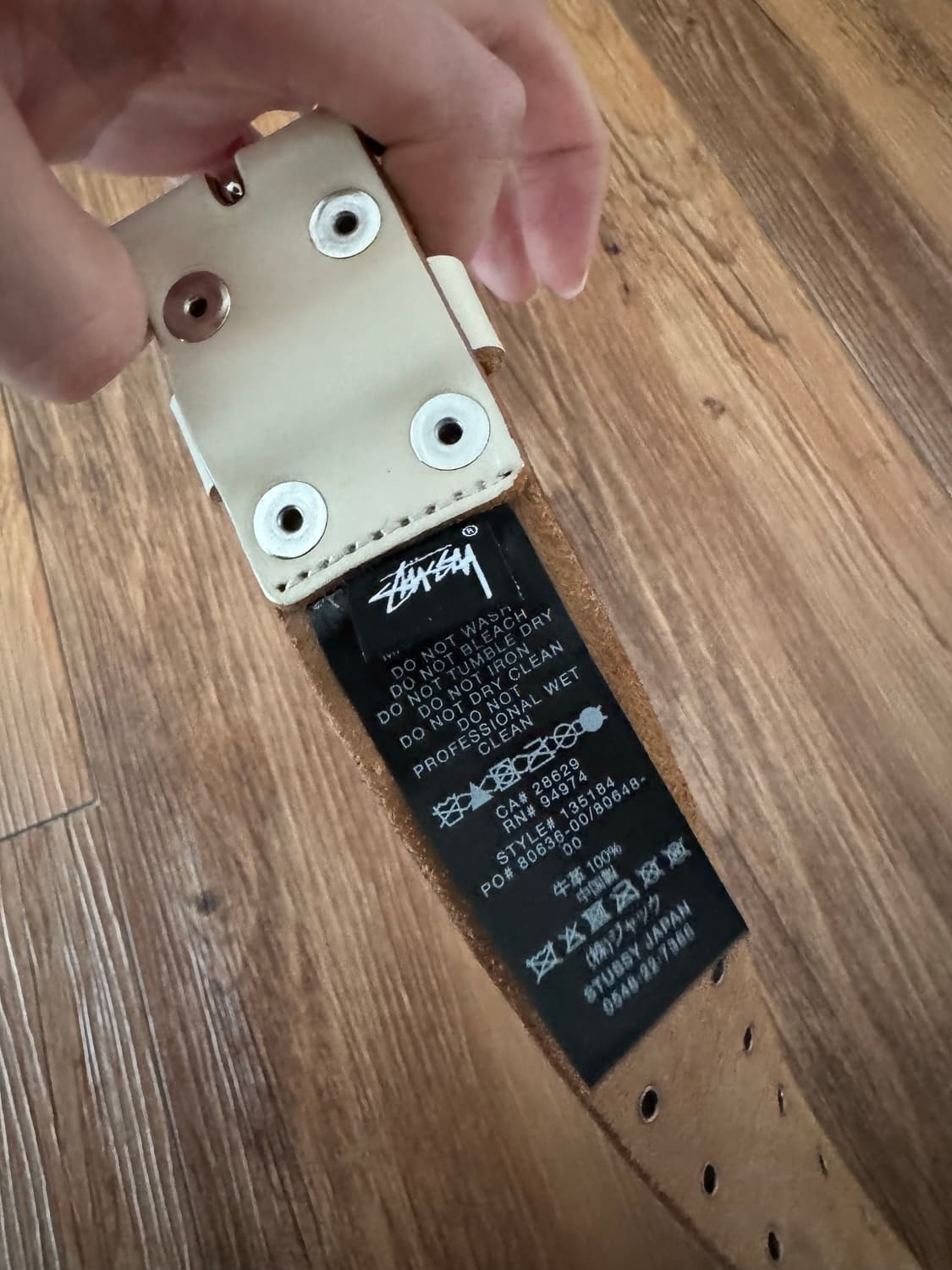 스투시 스터드 벨트 s/m 상품이미지4