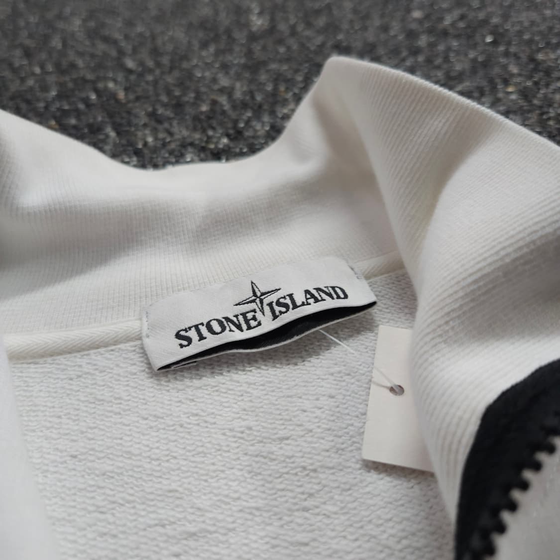 스톤아일랜드 와펜 빅로고 하프집업 스웻 셔츠 (M) 상품이미지6