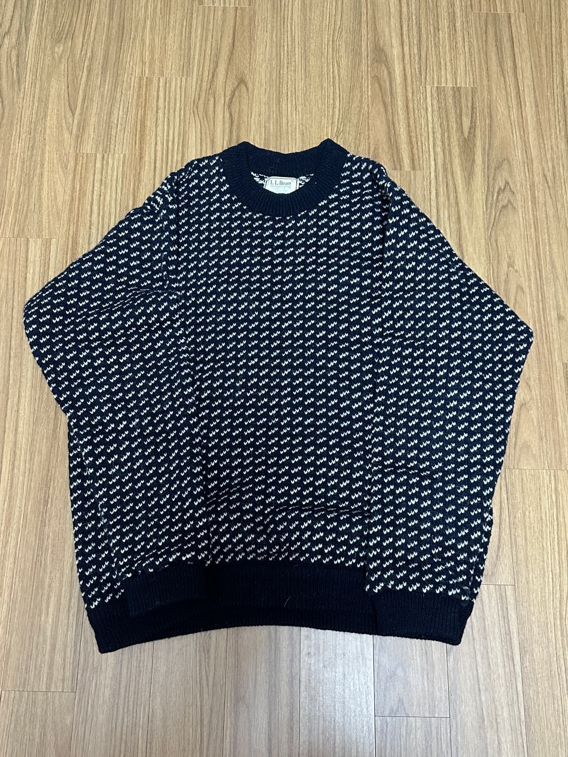 1980s llbean 버드아이 스웨터 usa xl 상품이미지4