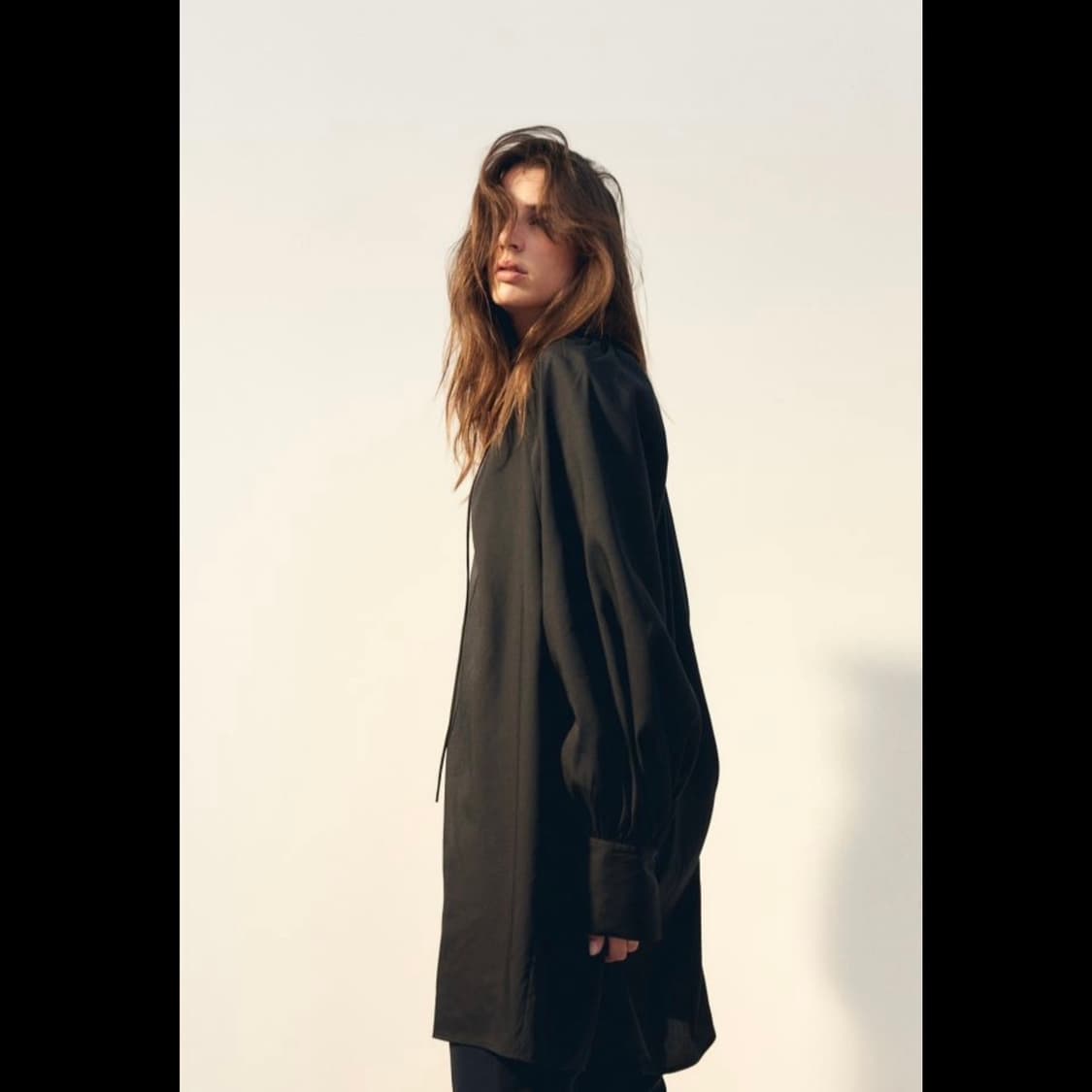 h&m 에이치앤엠 타이 디테일 오버사이즈 드레스 (새상품) 상품이미지9