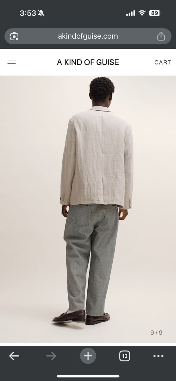 A kind of guise 스트라이프 바지 32사이즈 상품이미지9