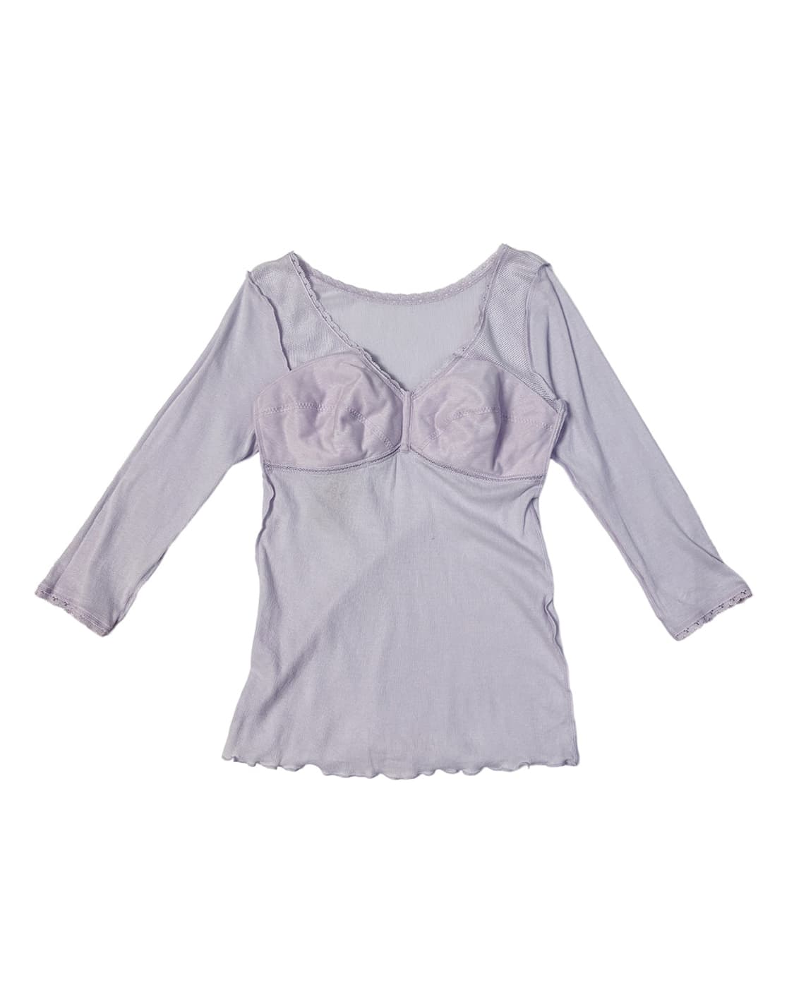 japan triumph lilac lace inner 3/4 top 상품이미지3