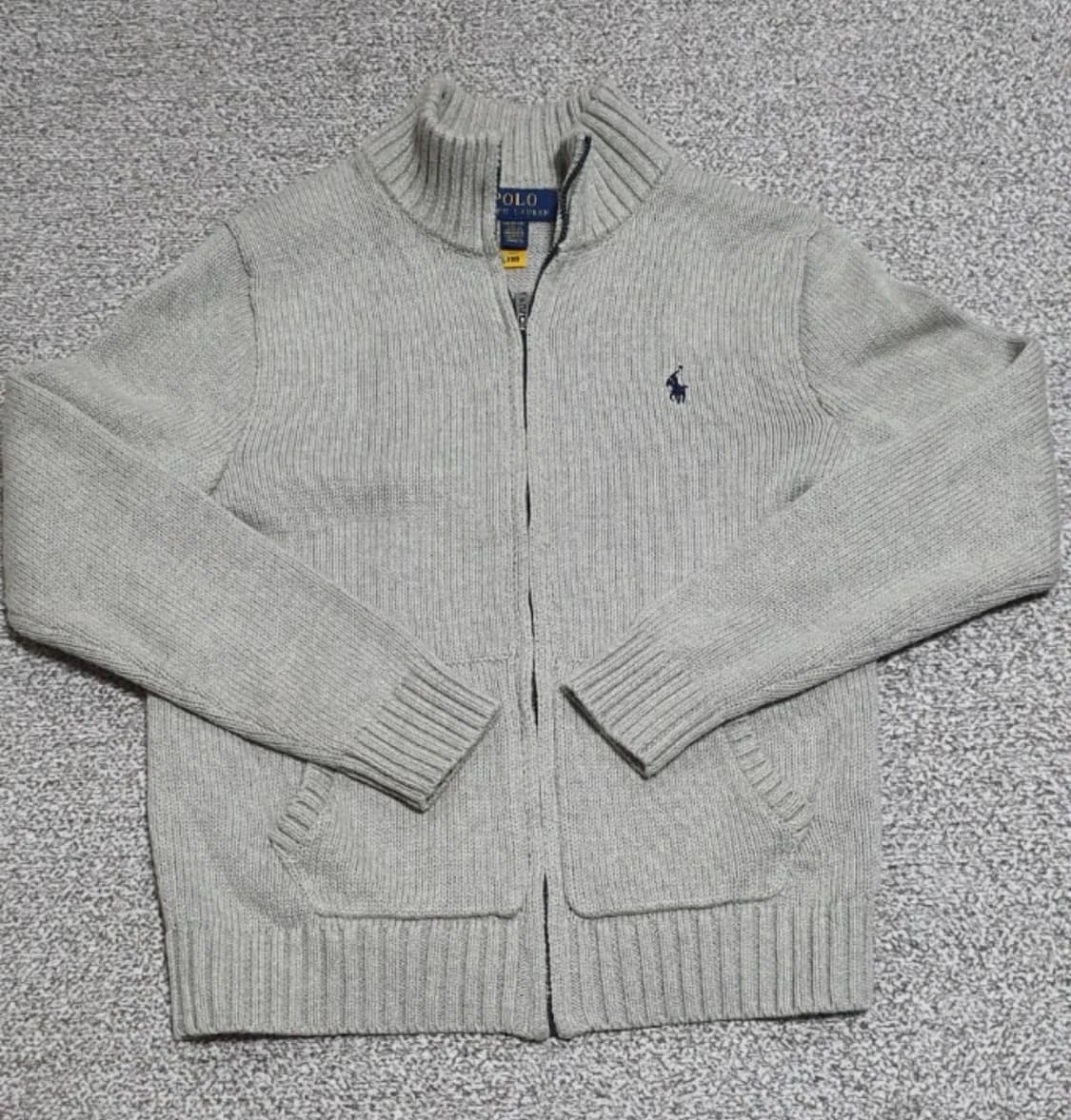 정품 폴로랄프로렌 그레이 니트 집업 상품이미지1