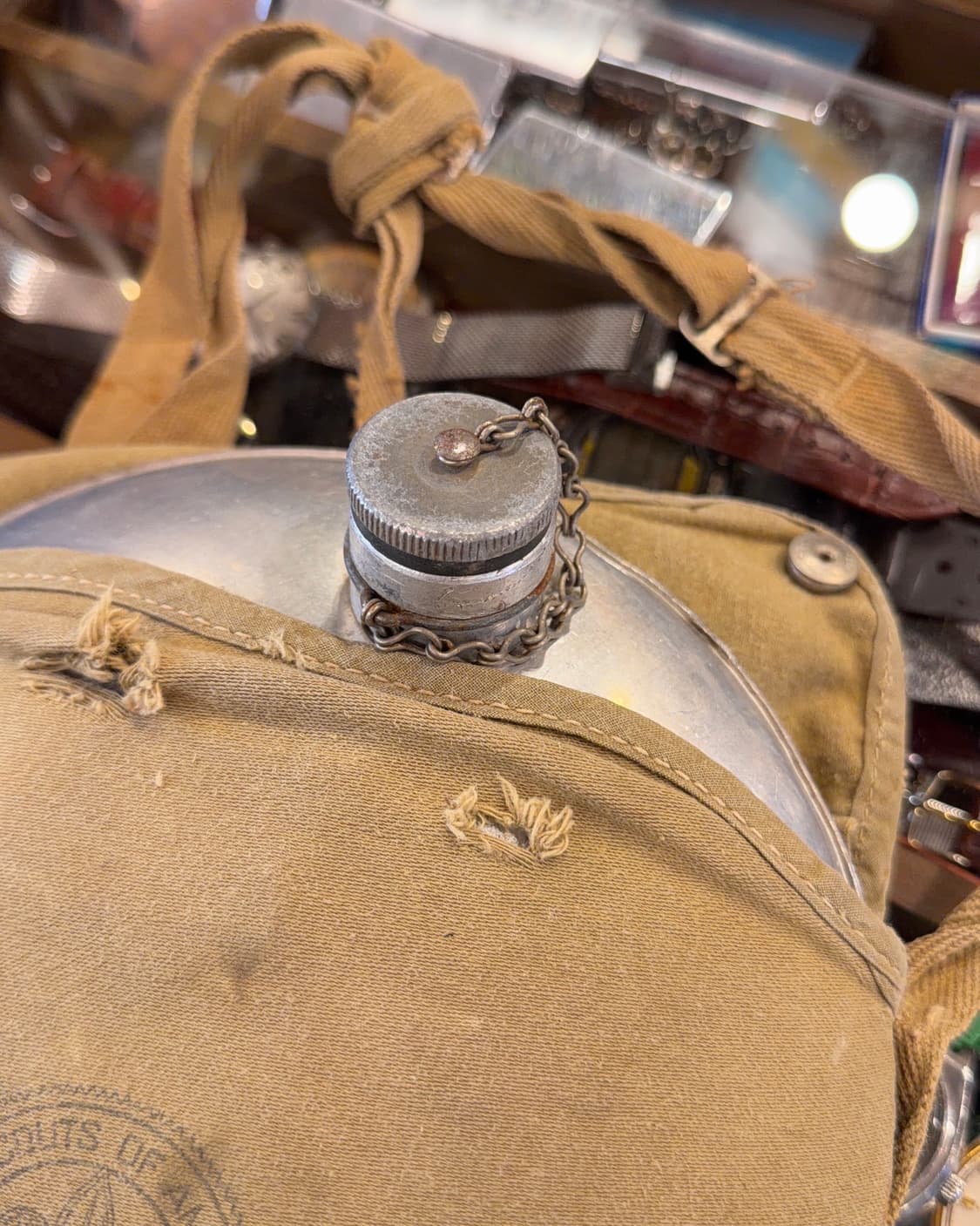 빈티지 소품  60년대  보이스카웃 수통  상품이미지3