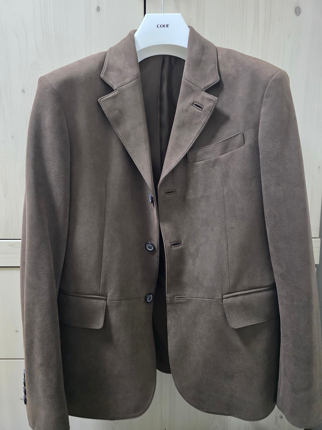 쿠어 페이크 스웨이드 블레이저 s사이즈 상품이미지1