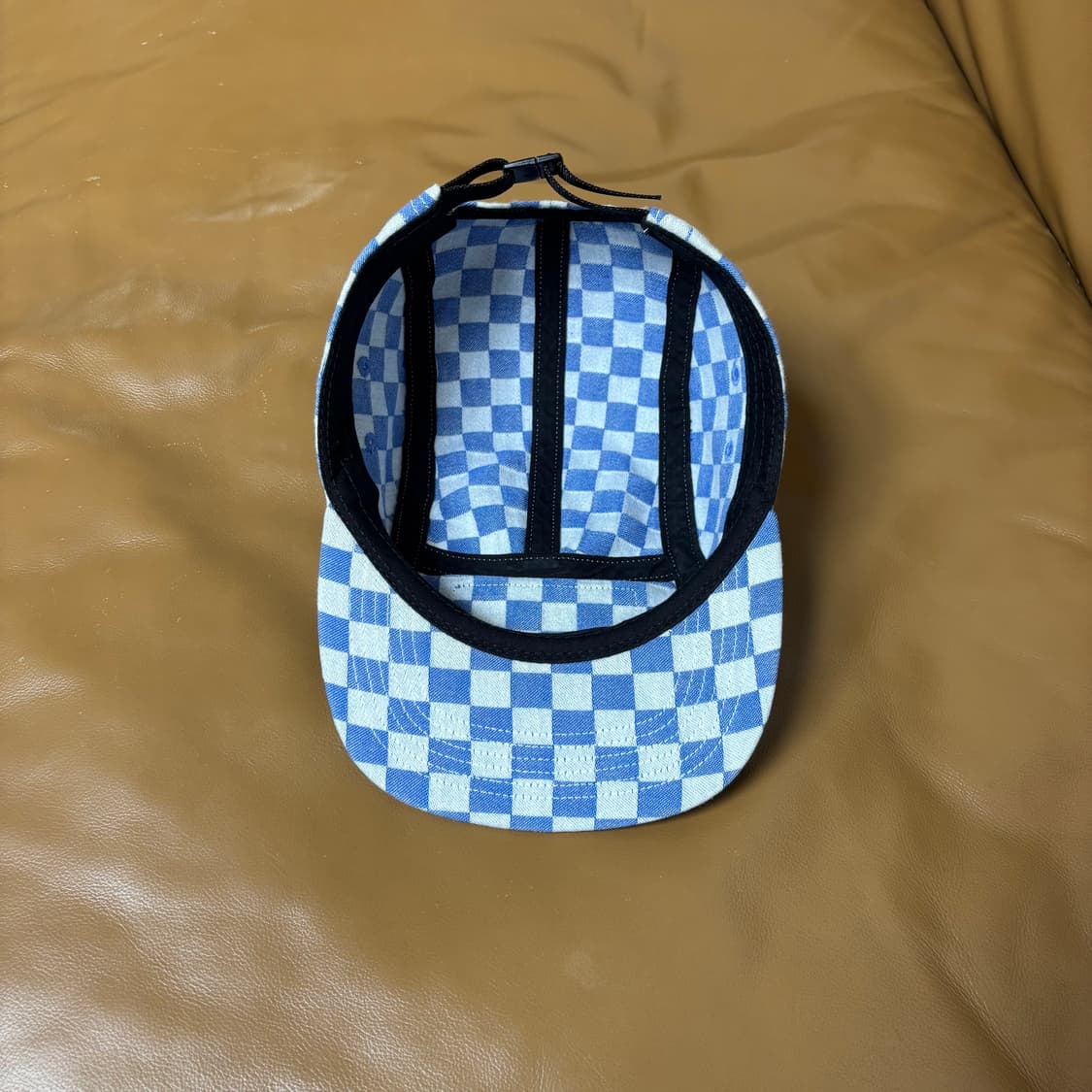 Supreme 슈프림 체커보드 블루 캠프캡 모자 (Checkboard) 상품이미지6