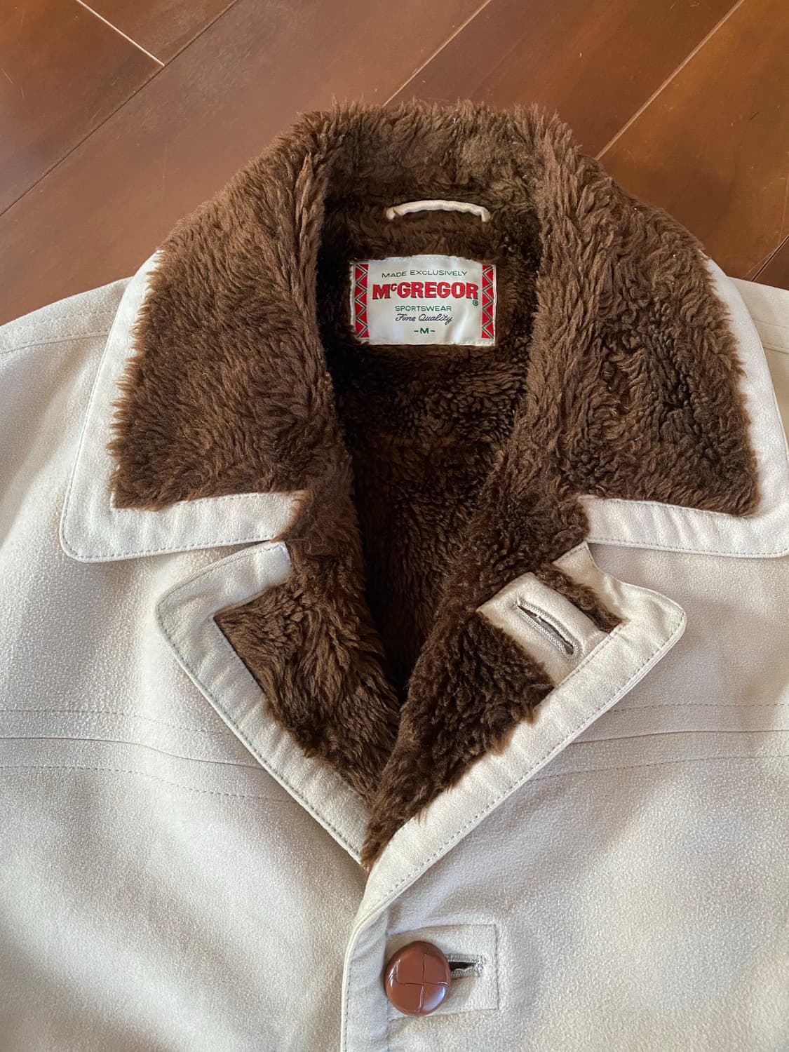 McGREGOR Sportswear 보아 안감 베이지 코트 (M) 상품이미지5