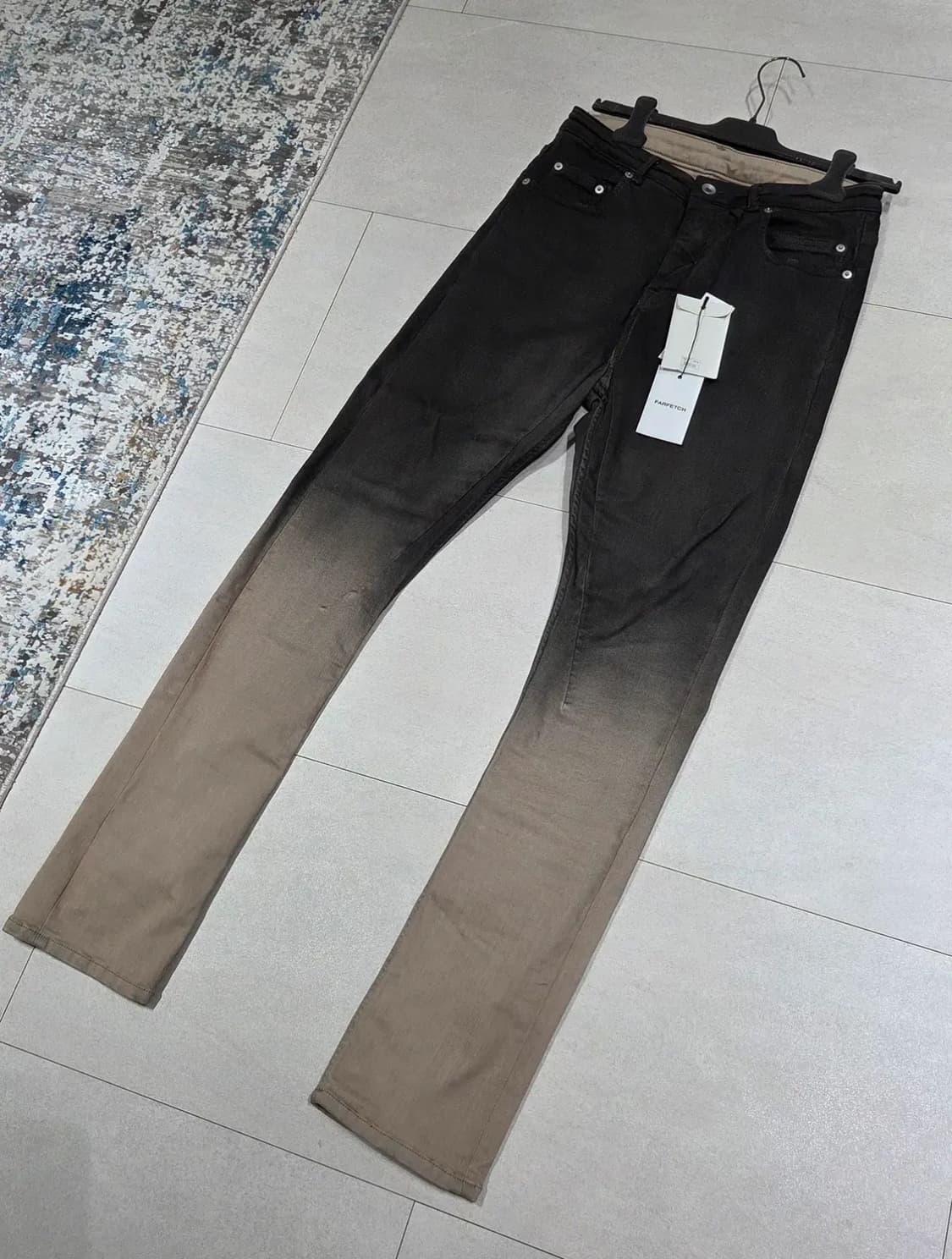 릭 오웬스 24ss DRKSHDW 블랙 & 오프화이트 룩소르 진 상품이미지6