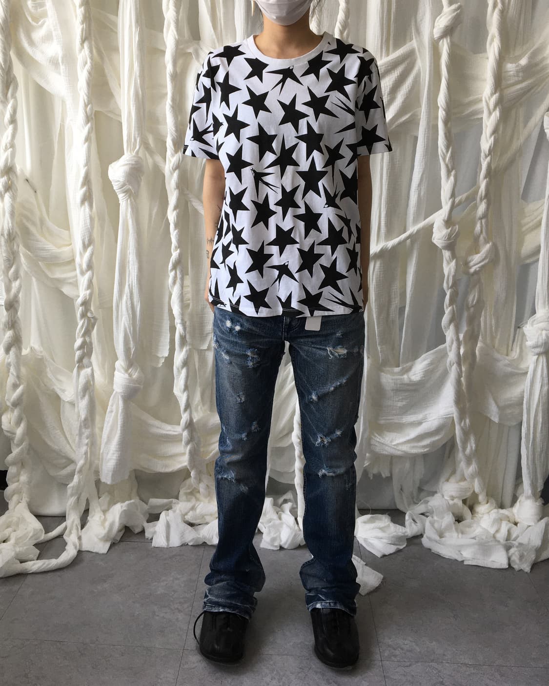 Star pattern t shirt 상품이미지1