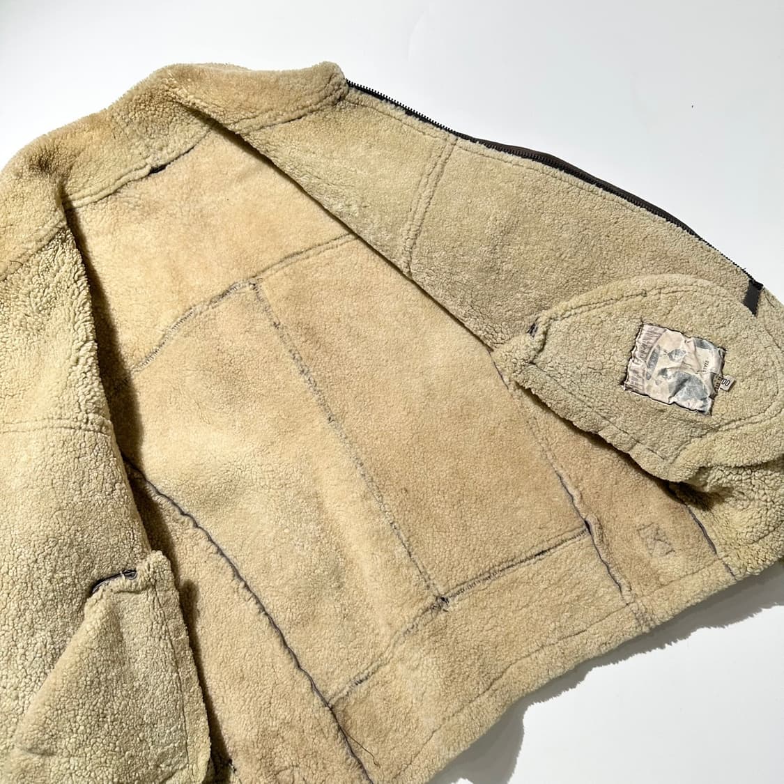 Shane Jeans 램스킨 시어링 무스탕 봄버 자켓 상품이미지7