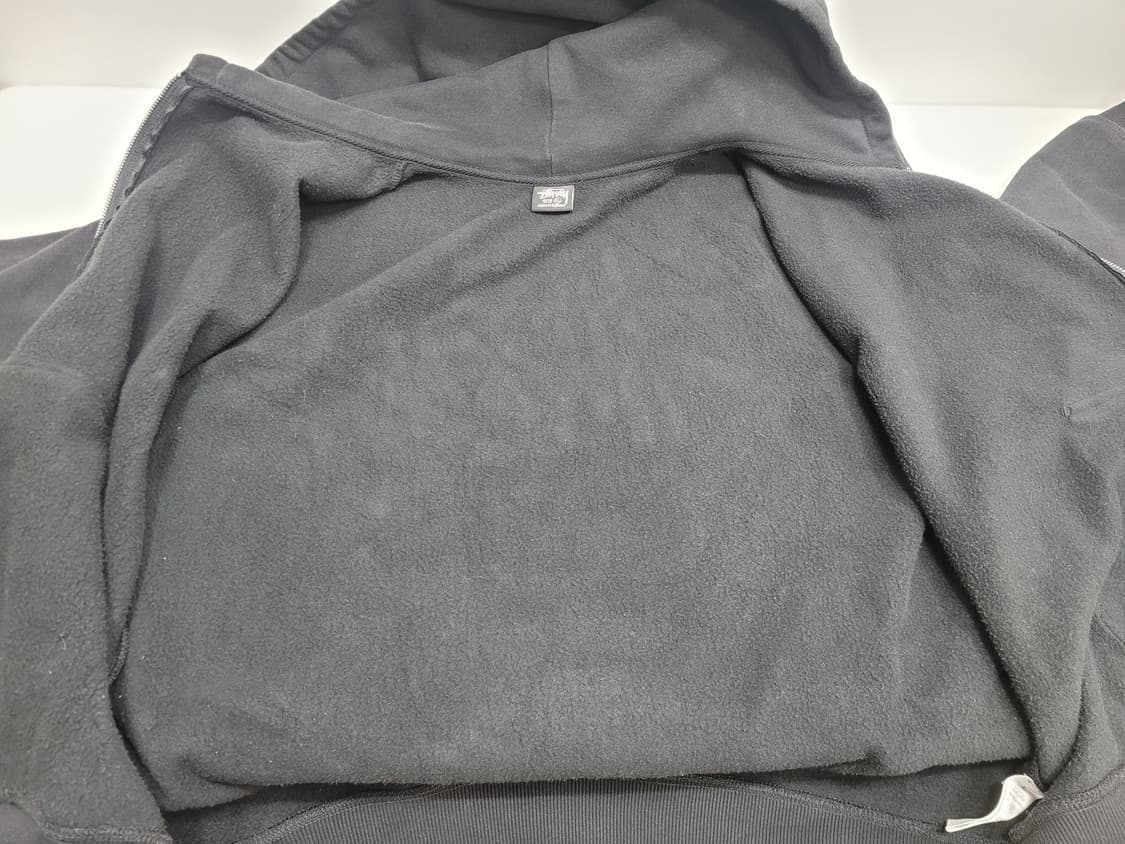 STUSSY 23SS 스투시 기모 후드 집업 / 남 XL 블랙  상품이미지7