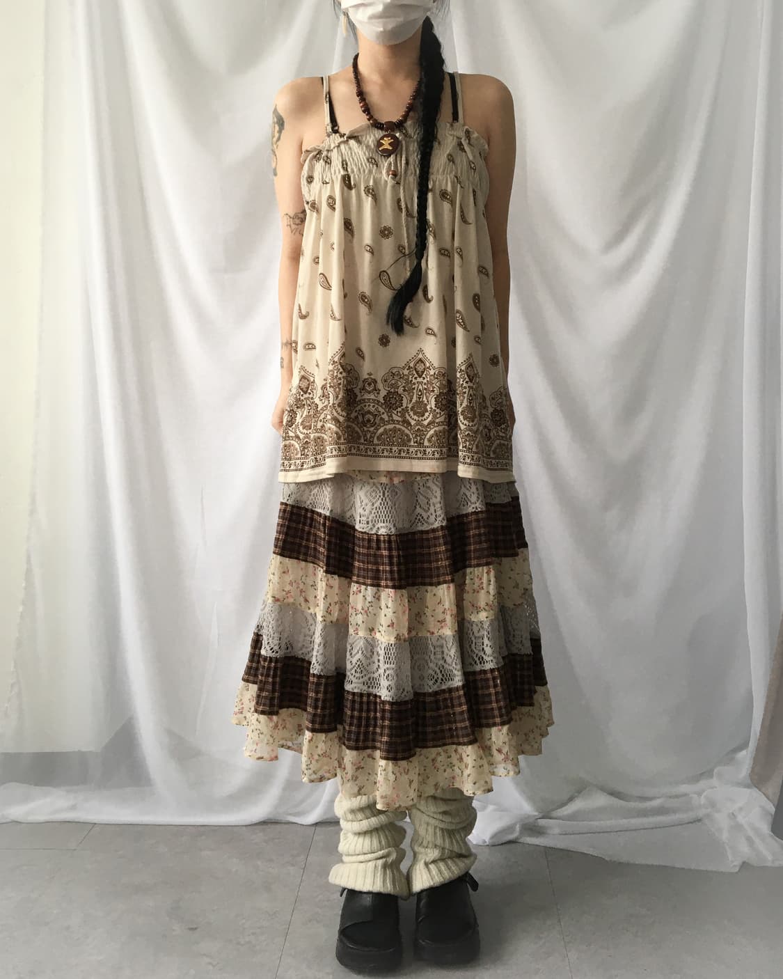 Paisley pattern sleeveless 상품이미지1