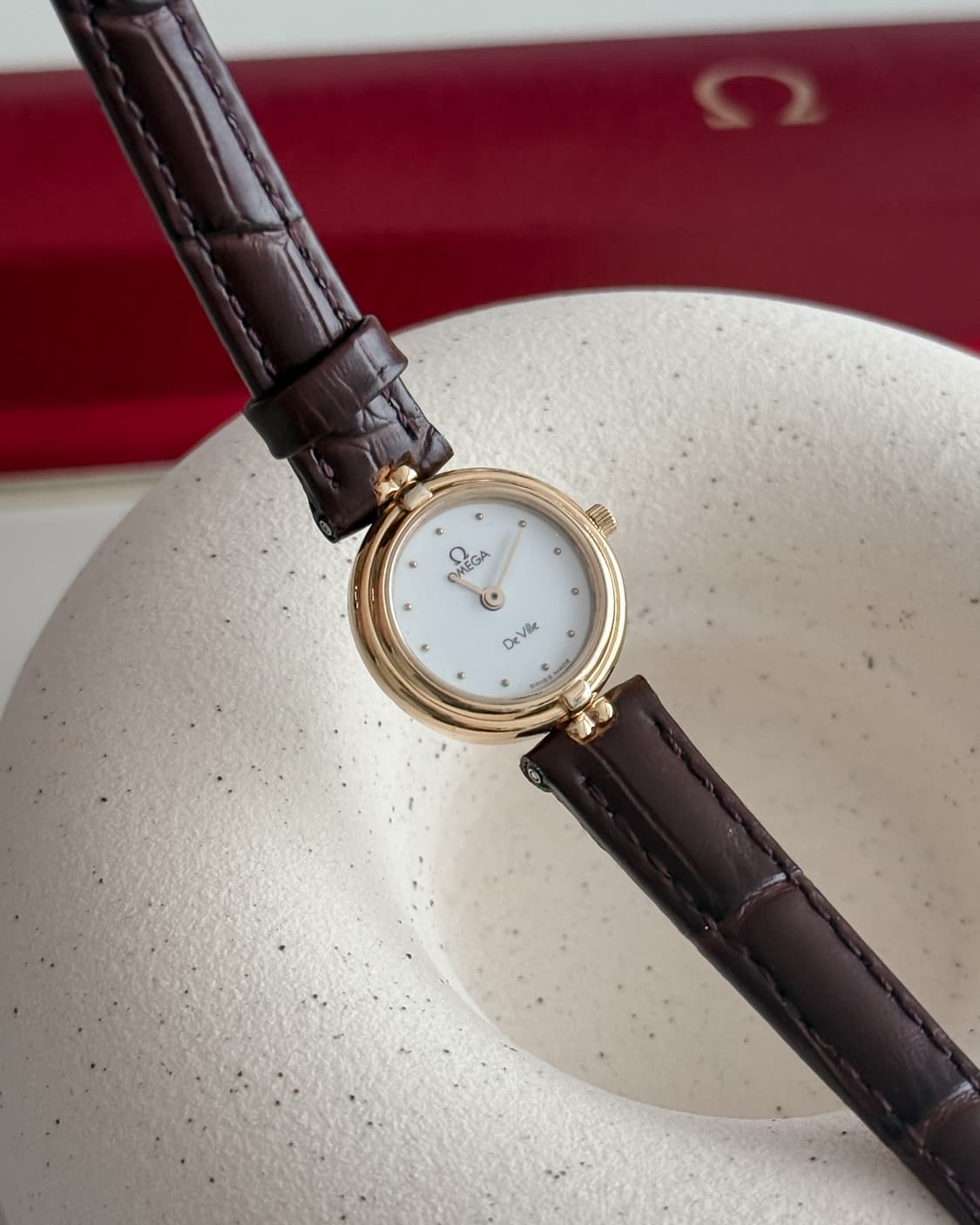 오메가 드빌 미니 화이트 다이얼 시계 상품이미지2