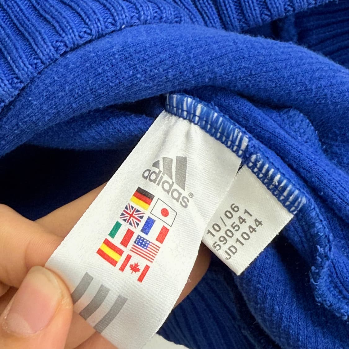 아디다스 리미티드 첼시 집업 니트 딥블루 xs 상품이미지3