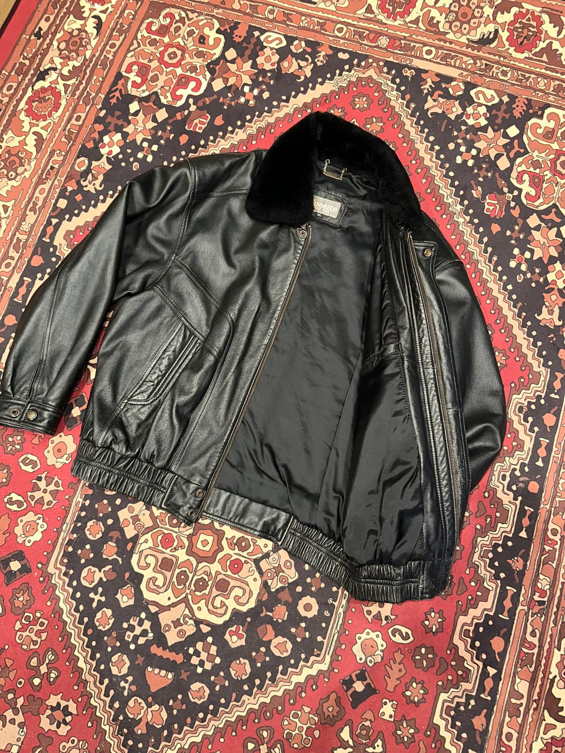 ( 2XL ) 가죽자켓 봄버자켓 항공자켓 블루종 빈티지가죽 a2가죽 상품이미지7