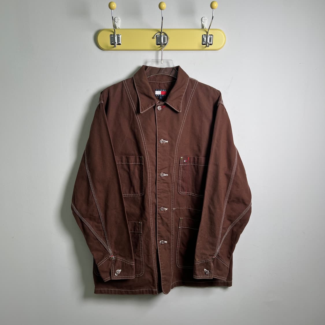 타미힐피거 타미진스 브라운 워크 자켓 M 상품이미지1