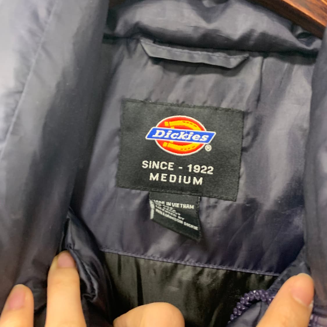 디키즈 y2k 와투케 네이비 유광 조끼 패딩 상품이미지7