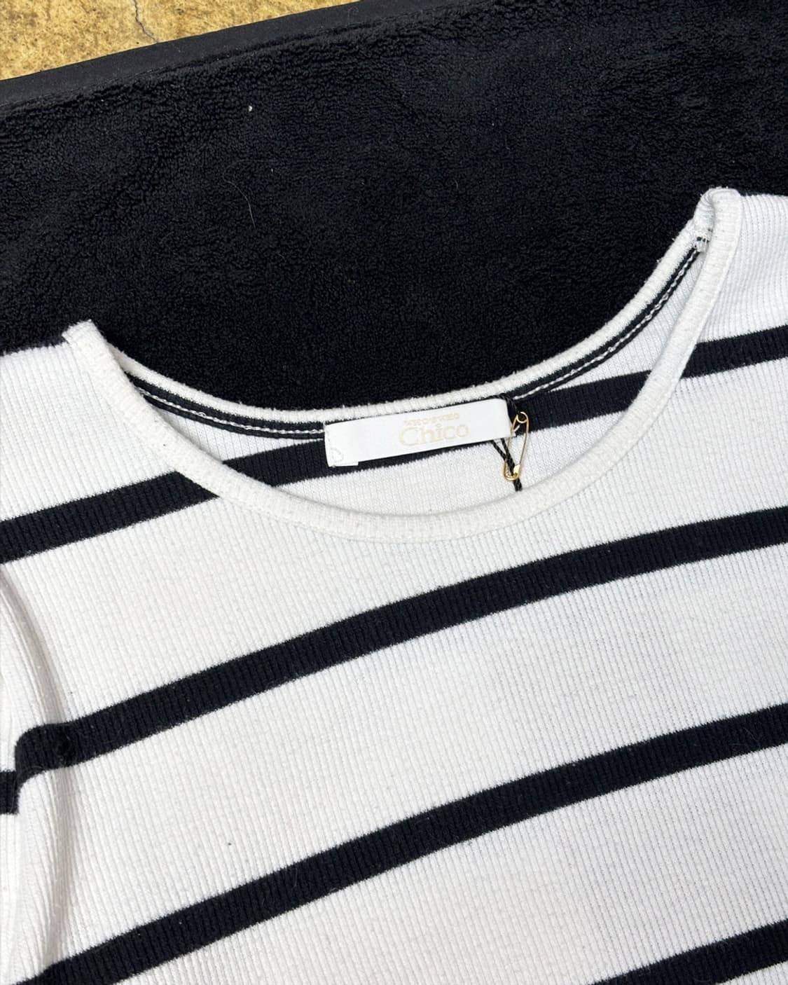일본빈티지 CHICO 스트라이프 롱슬리브 상품이미지3