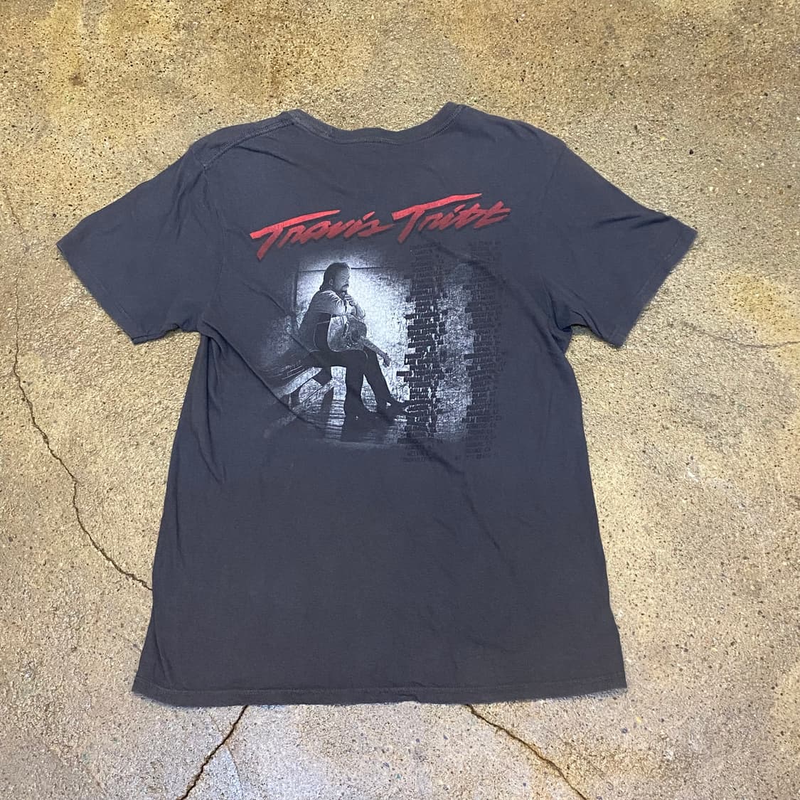 미국 빈티지 가수 트래비스 트릿 투어티 반팔티 락티셔츠 상품이미지4
