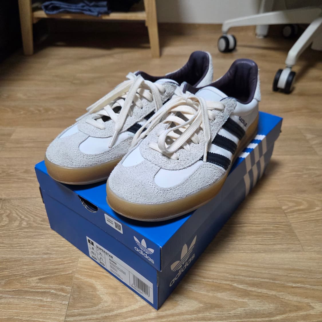 [255] 아디다스 x 시바타히카리 가젤 인도어 화이트 / 삼바 독일군 상품이미지1