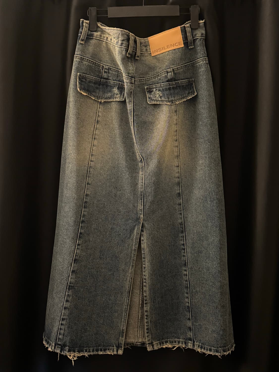 인사일런스 우먼 데님 맥시 스커트 상품이미지2