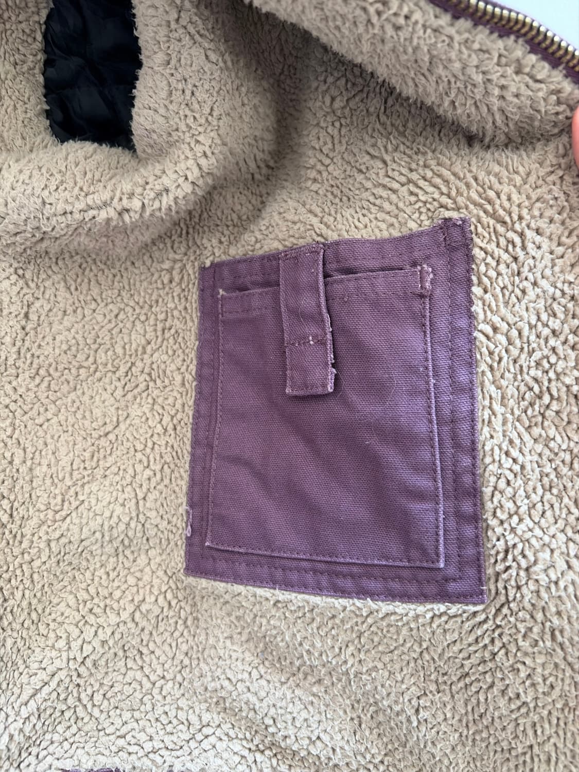 베르네 퍼플 면 후드 야상 점퍼 미국 빈티지 워크자켓 상품이미지3